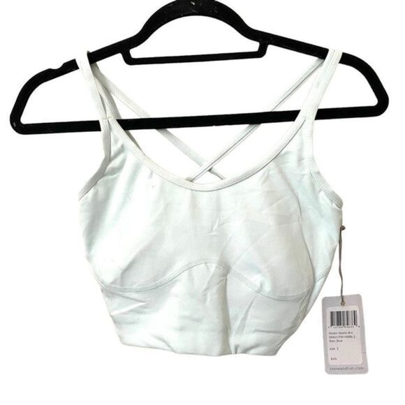CRANE & LION Studio Sports Bra Wan Blue NWT - Picture 2 of 5